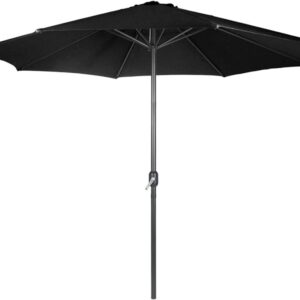 MIADOMODO Slunečník s kličkou 250 cm, černý