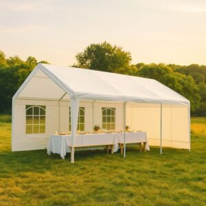 Univerzální párty stan 6×4 m, PE 180 g/m², boční stěny zip