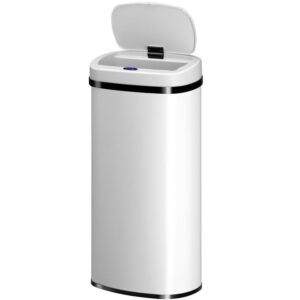 Automatický odpadkový koš 70 l s pohybovým senzorem, bílý