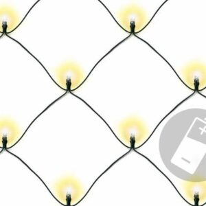 Vánoční LED světelná síť 2 x 2 m, 160 diod, teple bílá