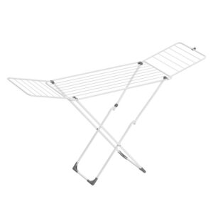 Skládací ocelový sušák na prádlo 50 x 182 x 102,5 cm, bílý