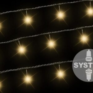 diLED světelný řetěz 100 LED, teple bílý, bez trafa