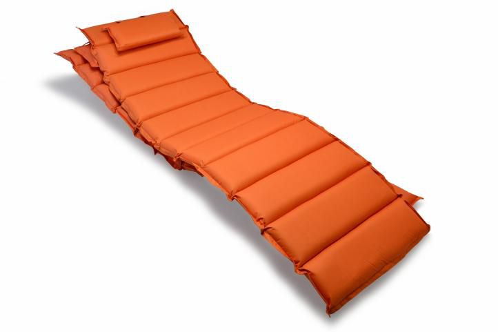 Polstrování na lehátko Garthen, oranžová, 2 ks